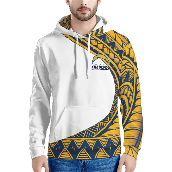 Men's Los Angeles Chargers White Hoodie Men's Los Angeles Chargers White Hoodie
